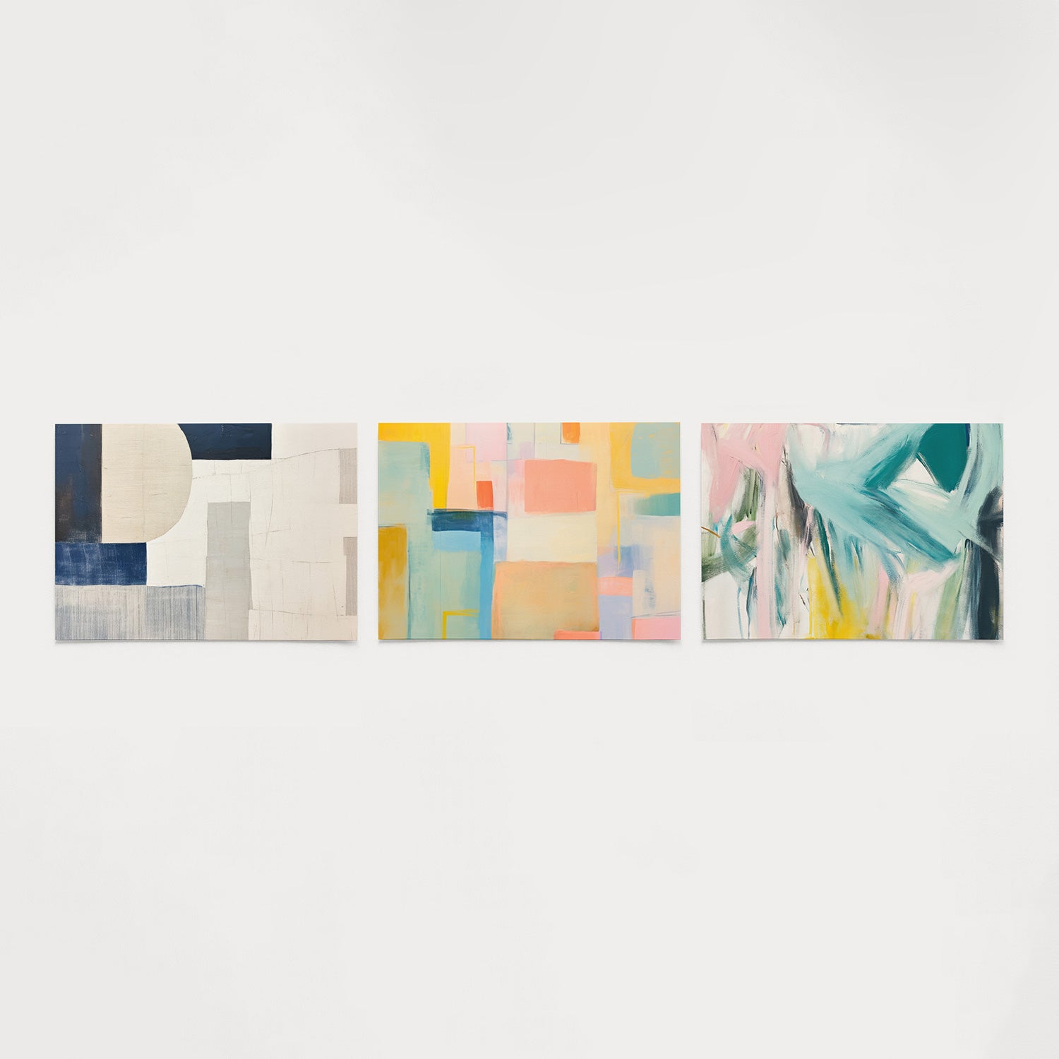 Vorm en kleurvlakken Posterset