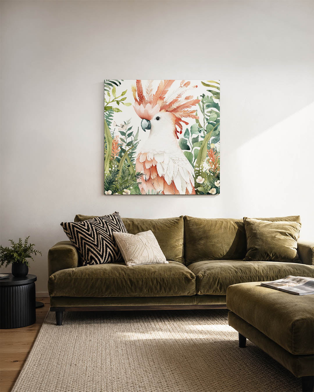 Vrolijke papegaai Kunstwerk