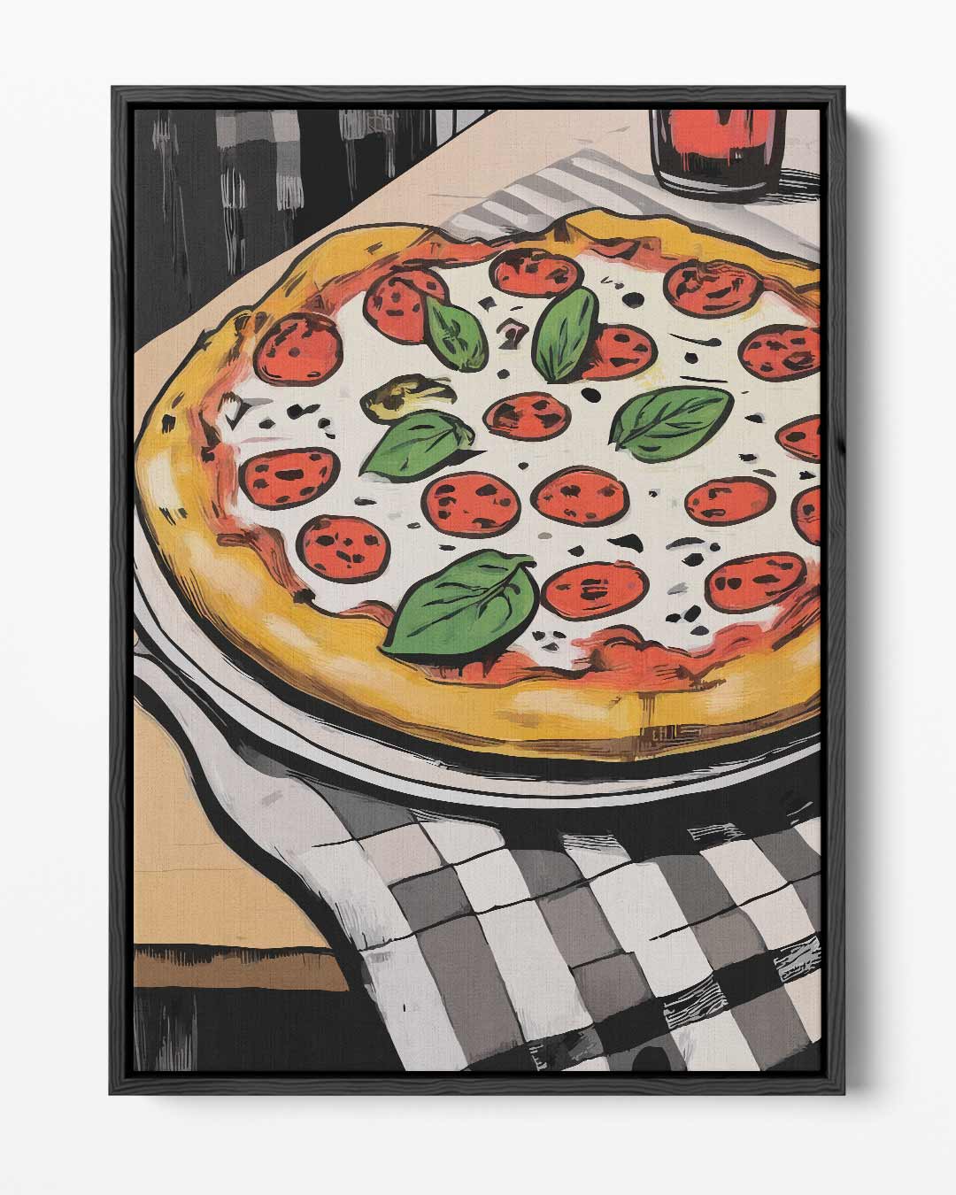 Pizza Delight Kunstwerk Kunstwerk-canvas-dibond-plexiglas-wanddecoratie-WallArtistic