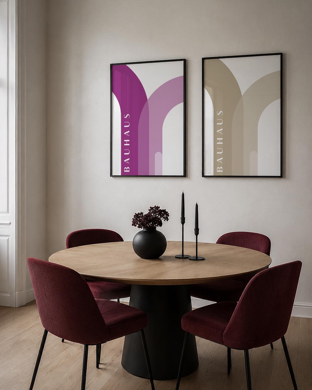 Kleurvlakken en lijnen Posterset
