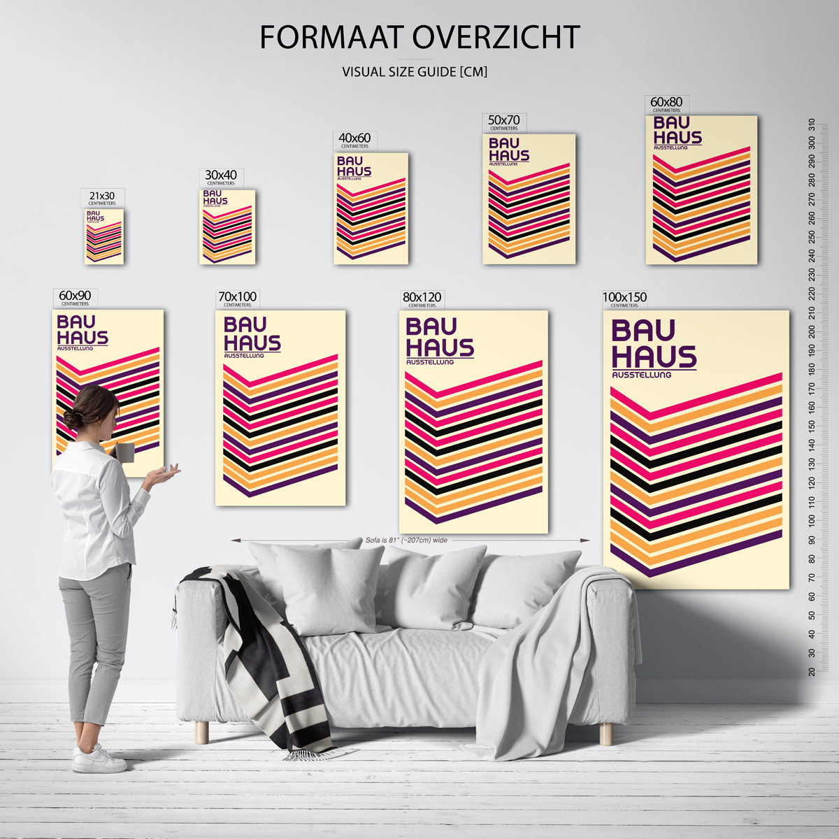 Lijnen en vlakkenspel Poster