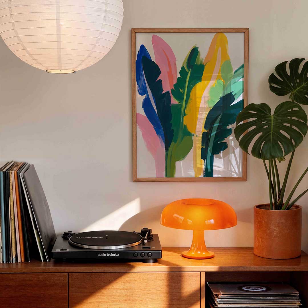 Abstracte bladeren Poster