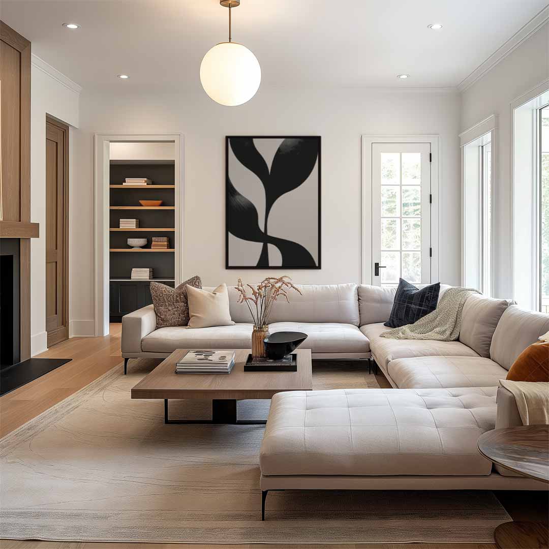 Minimalistische Elegantie Kunstwerk-canvas-dibond-plexiglas-wanddecoratie-WallArtistic