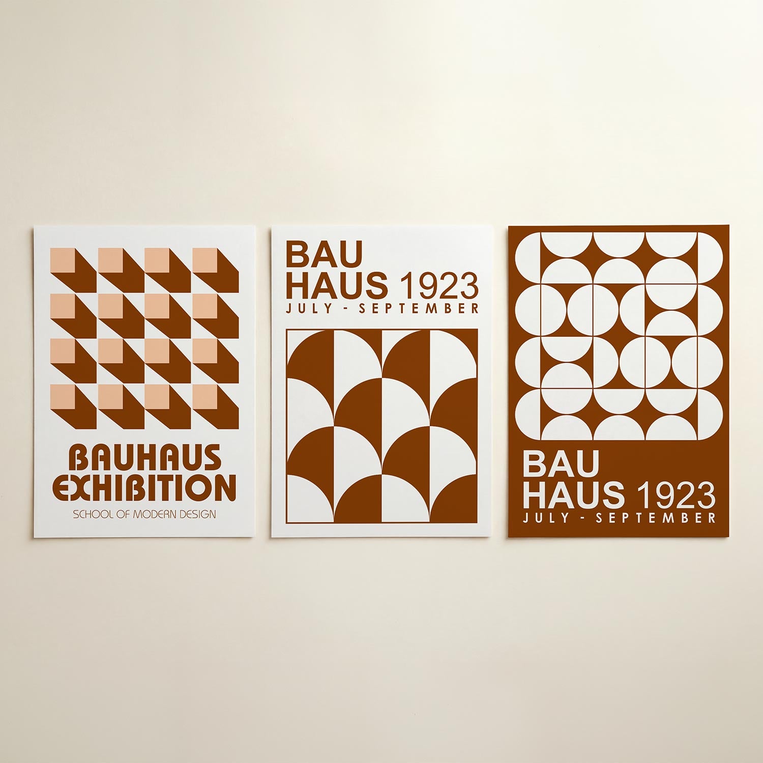 Vorm en schaduw Posterset
