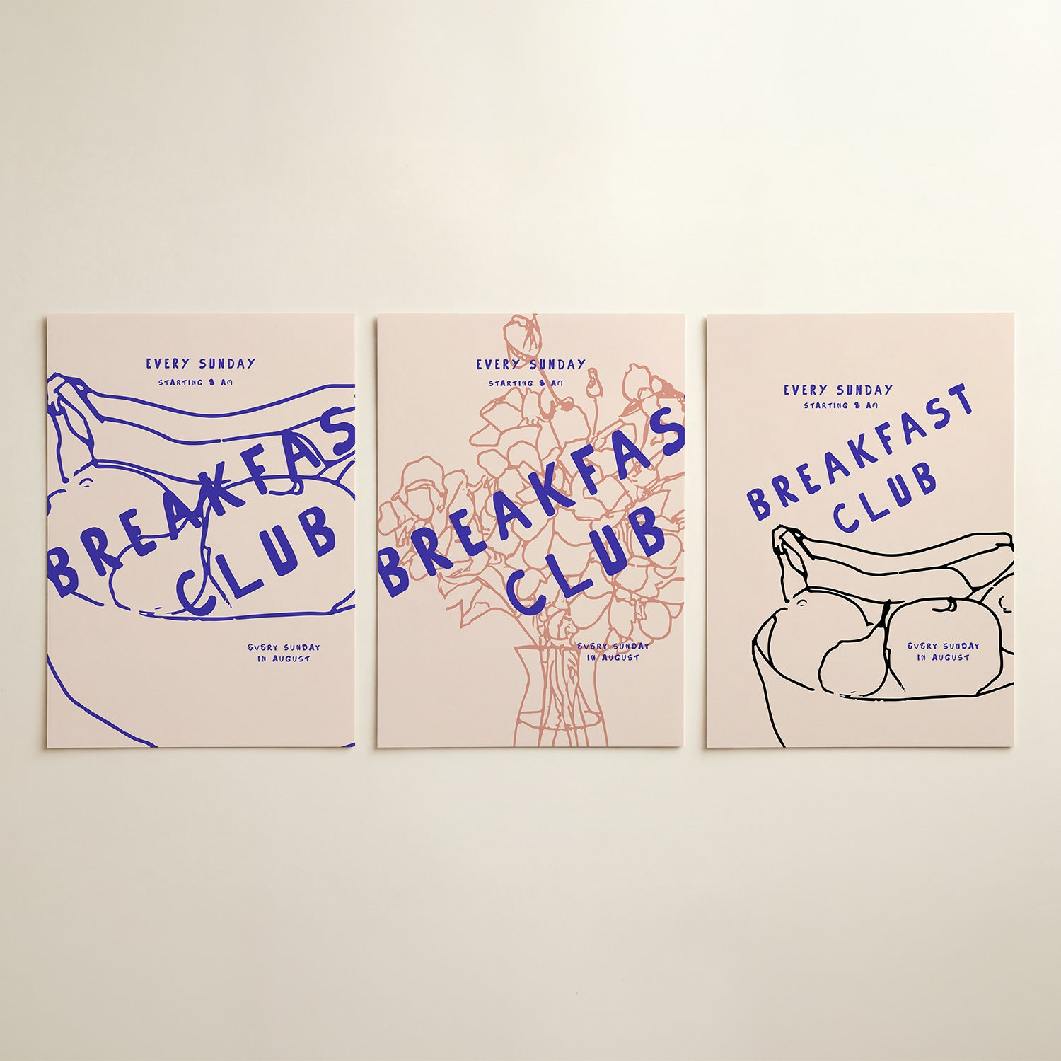 Lijnen en letters Posterset
