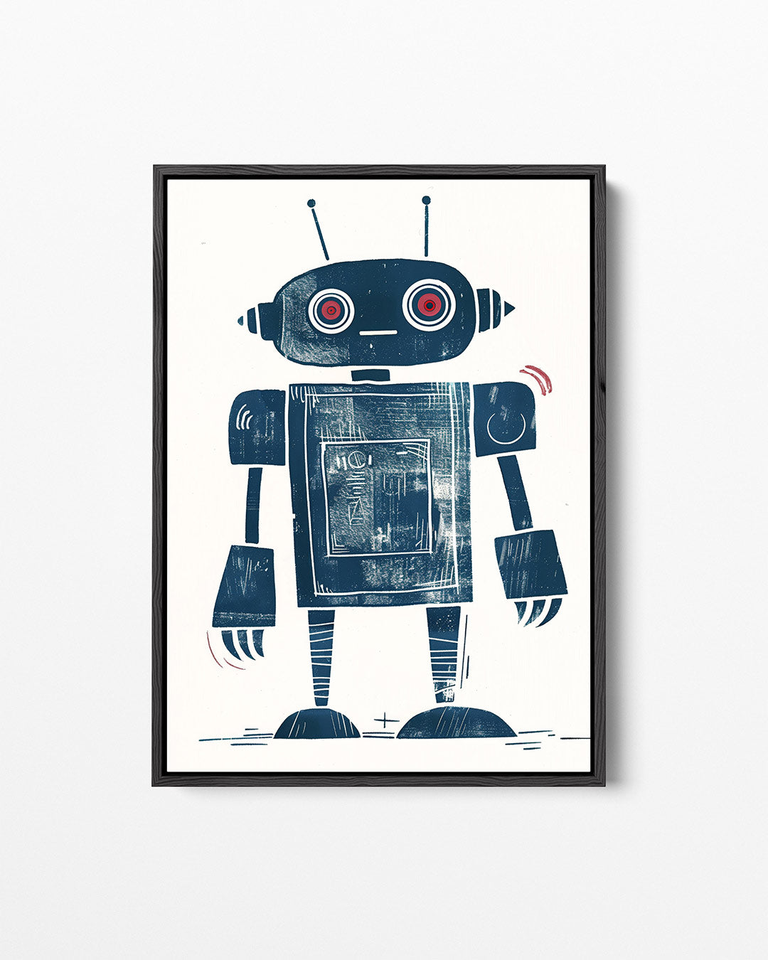 Geometrische robot illustratie Kunstwerk