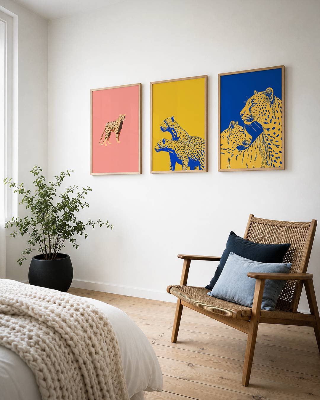 Kleurrijke dierenfiguur Posterset