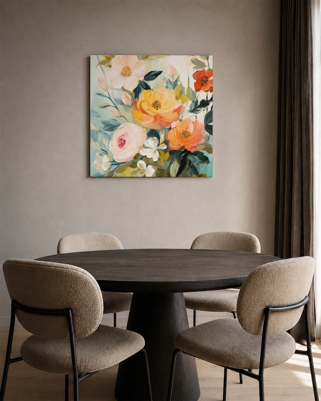 Bloemrijke compositie Kunstwerk