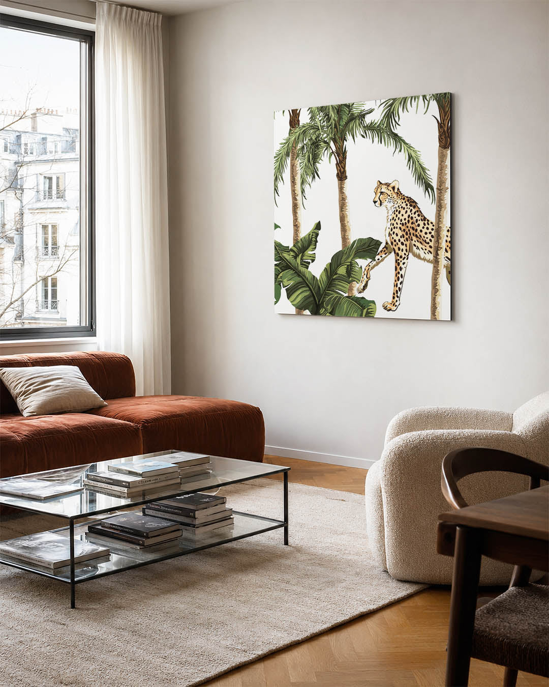 Tropische cheetah Kunstwerk