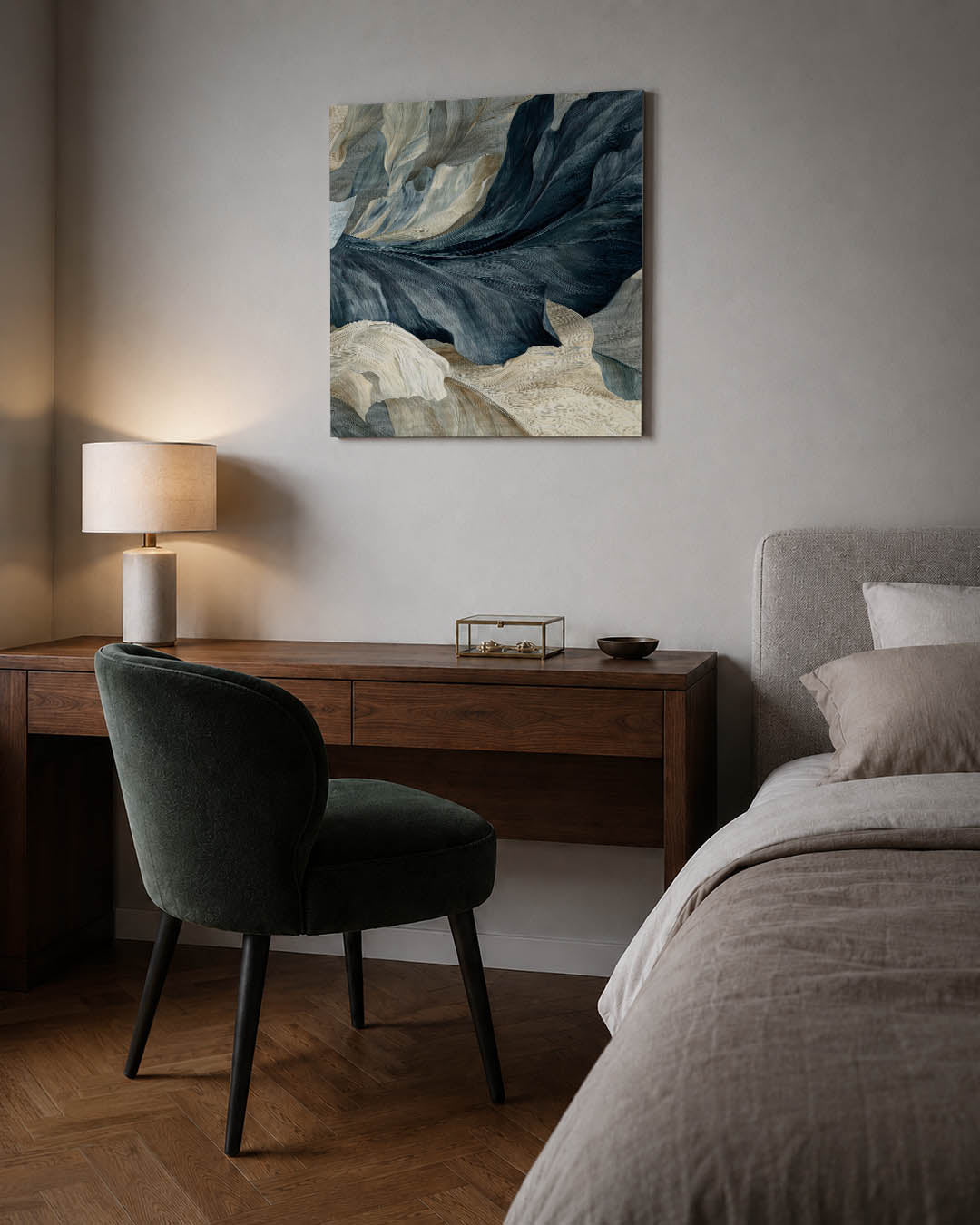 Vloeiende natuurlijke vormen Kunstwerk