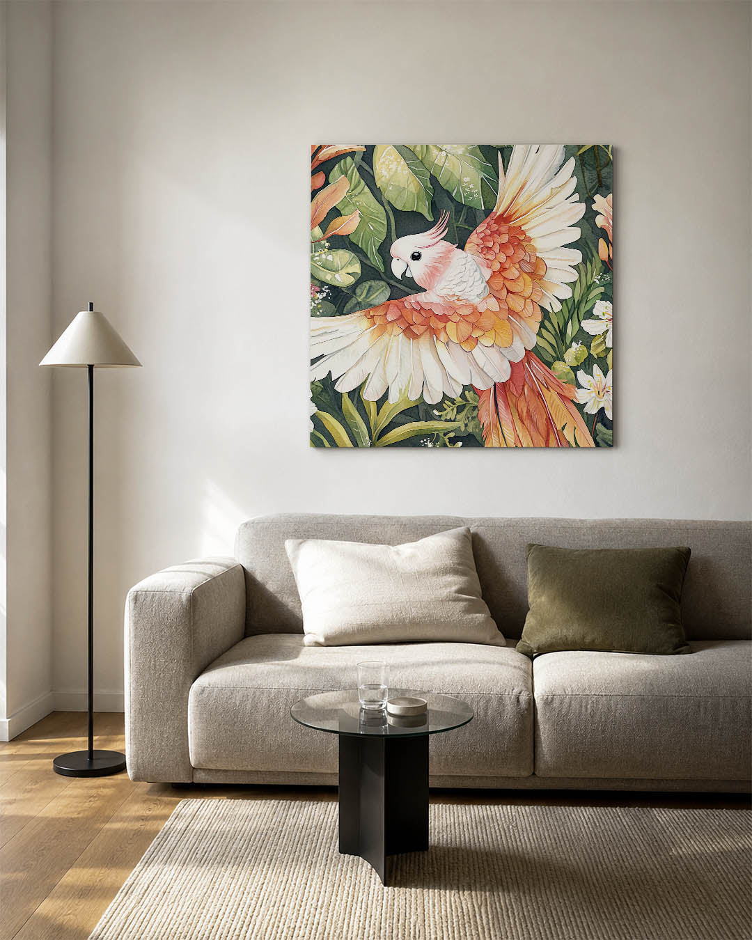 Vliegende papegaai Kunstwerk