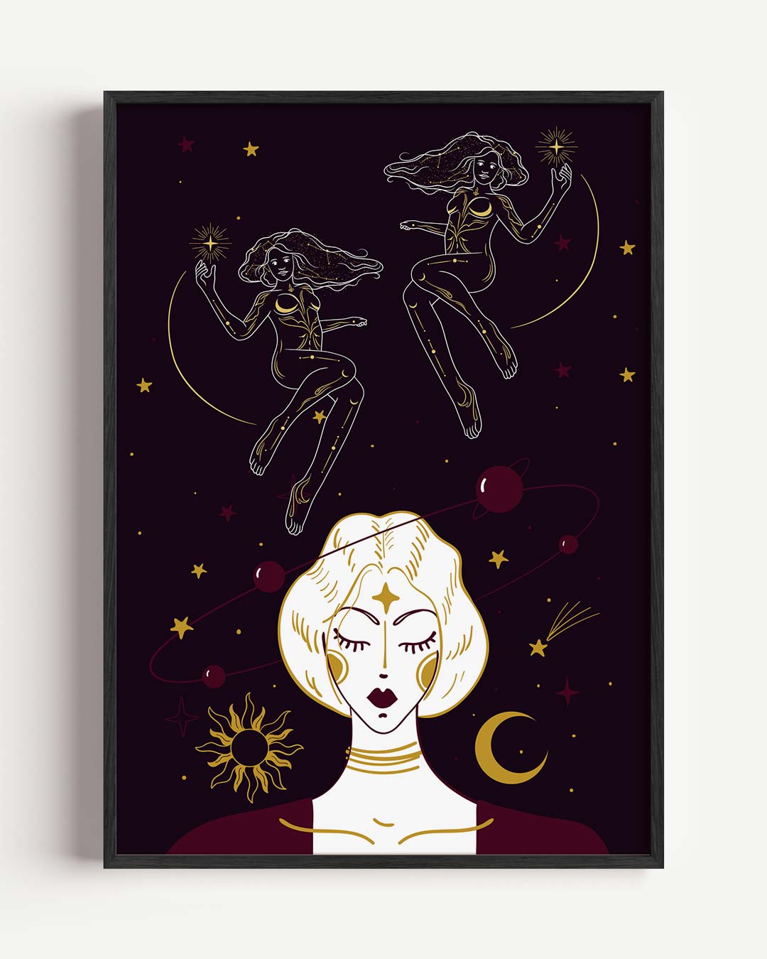Mystieke Vrouwelijke Kracht Poster-WallArtistic