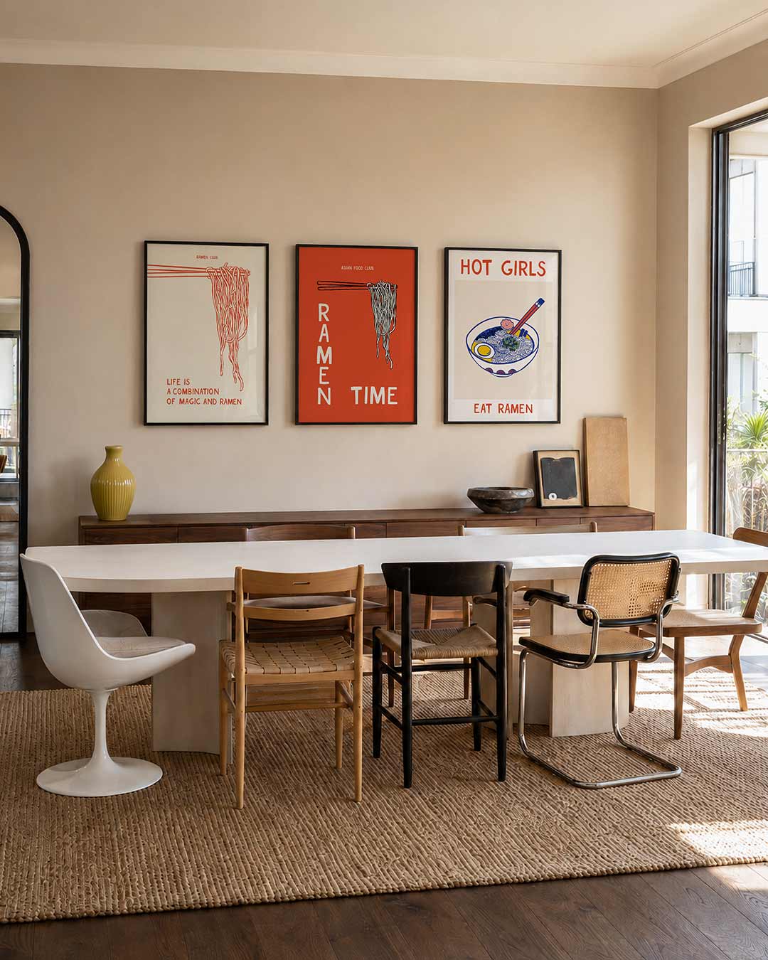 Lijnen en noodles Posterset
