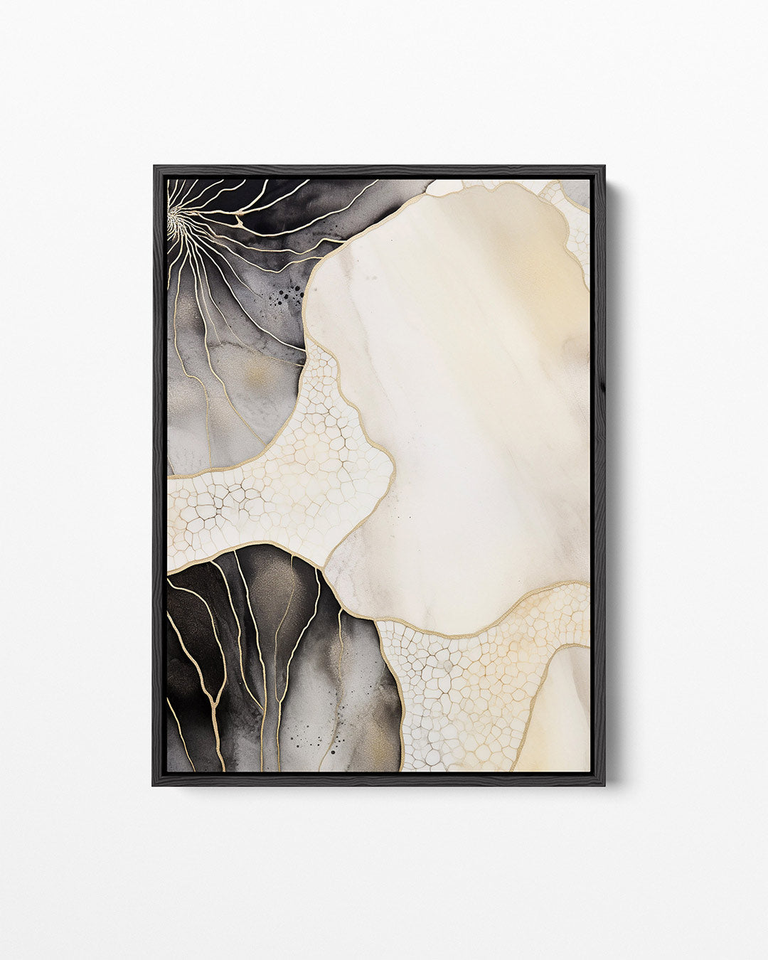 Organische lijnen compositie Kunstwerk