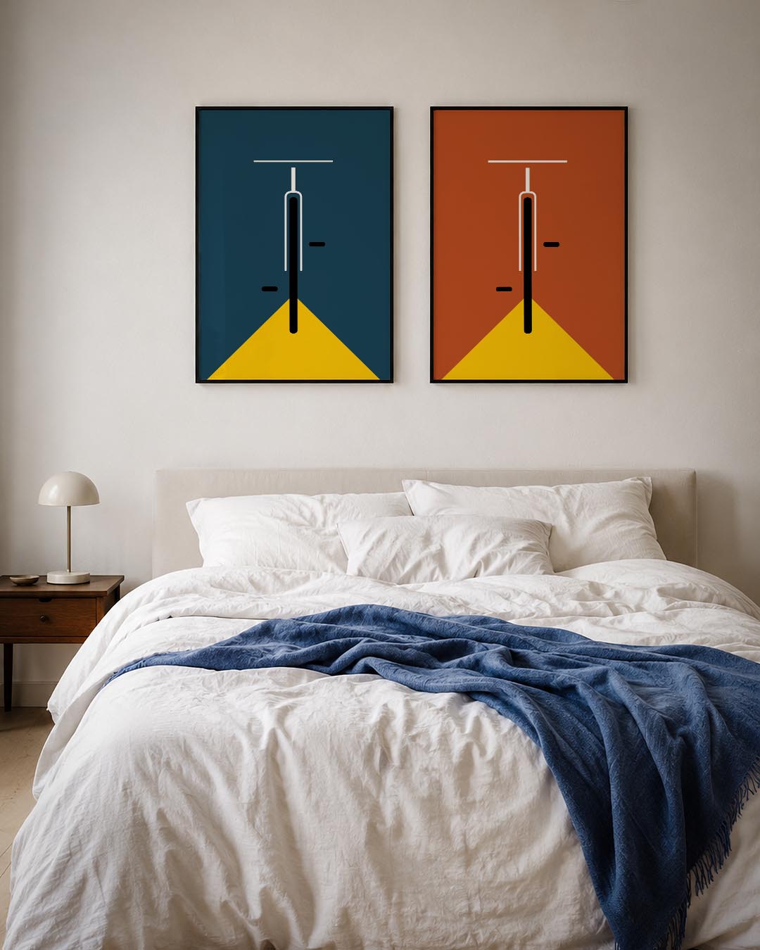 Lijnen en driehoek Posterset