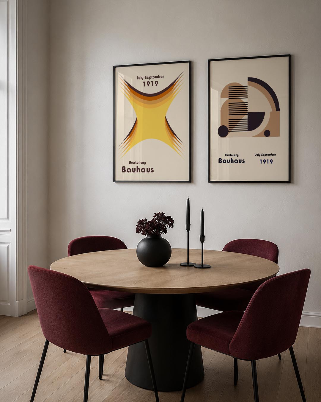 Vorm en kleurenspel Posterset
