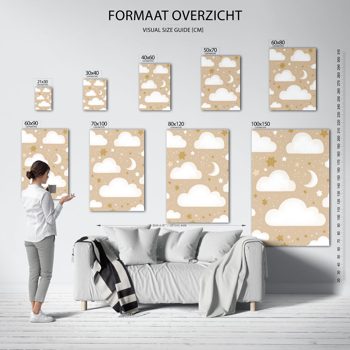 Wolk en sterren Poster