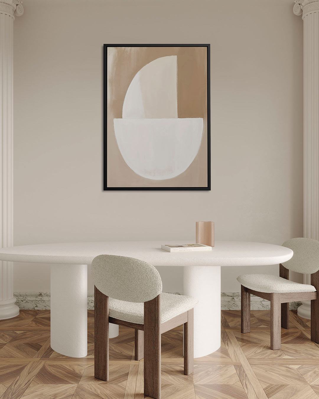 Geometrische vormen compositie Kunstwerk