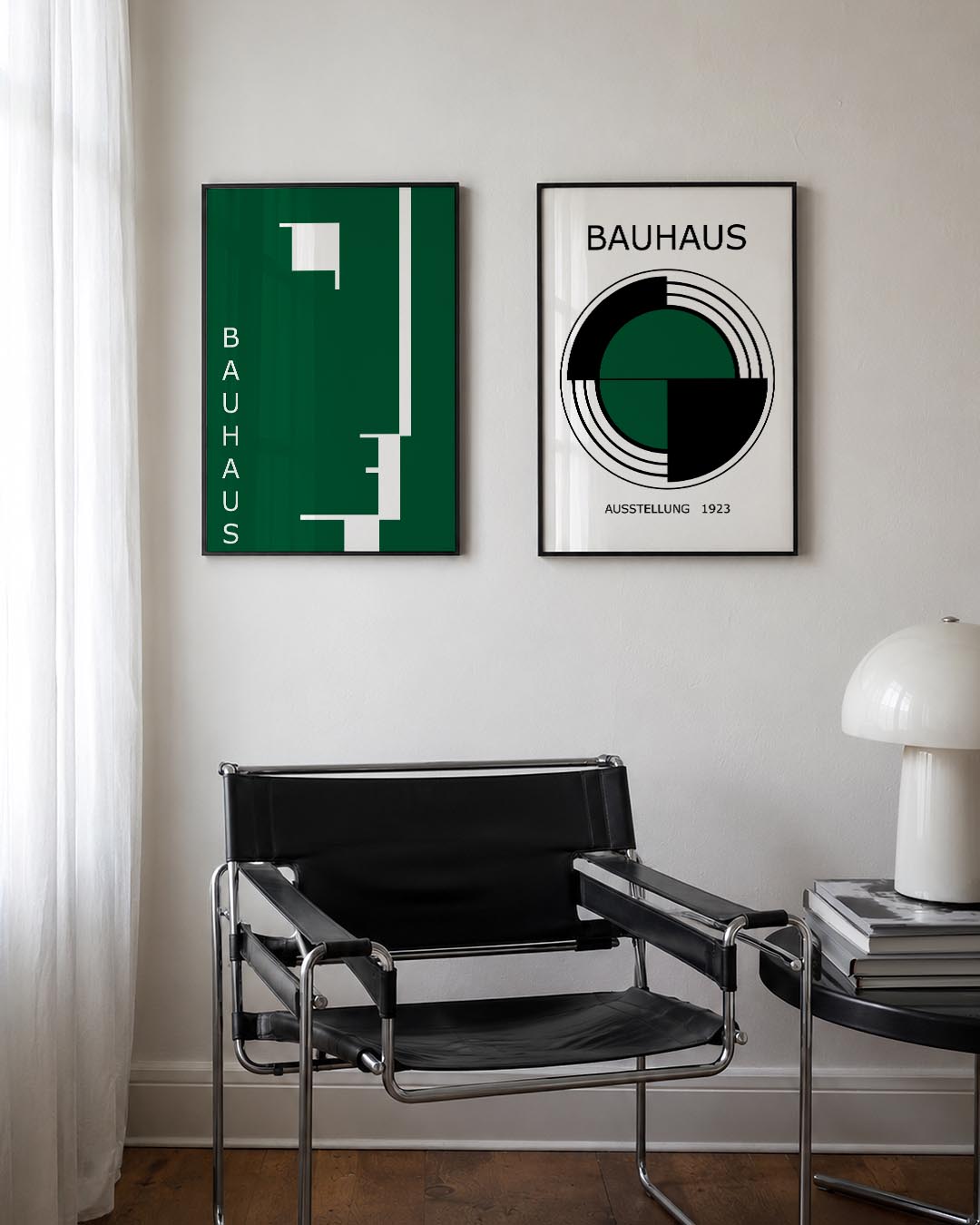 Strakke lijnenspel Posterset
