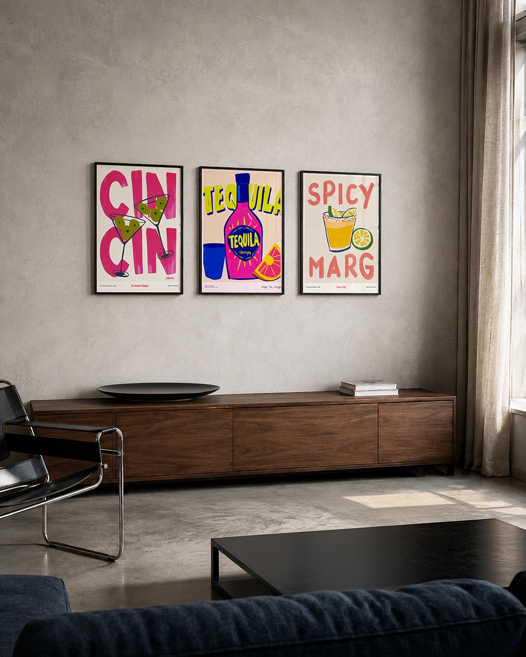 Kleurrijke cheers Posterset
