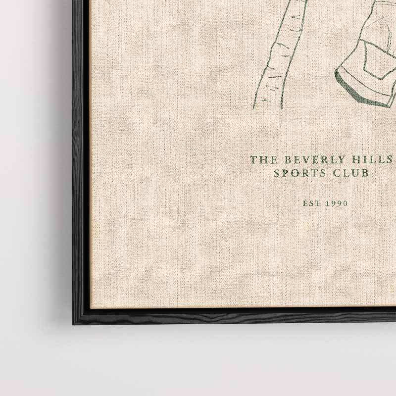 Stijlvolle Palm en Handschoen Poster