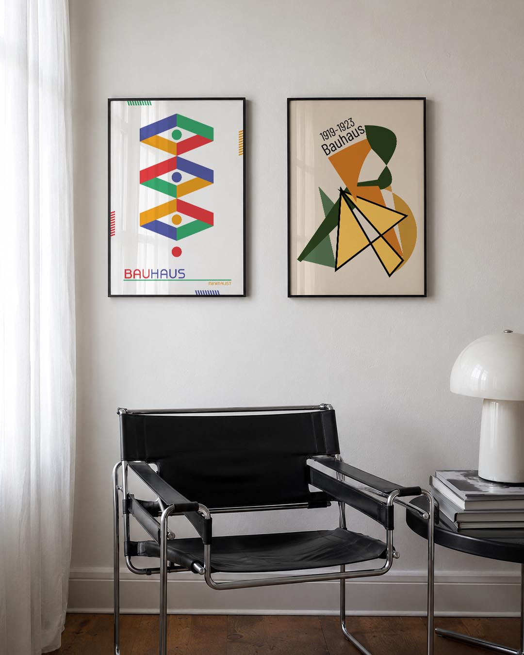 Kleurige vormen Posterset