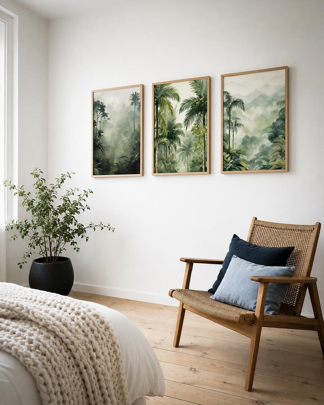 Groene jungle mist Posterset