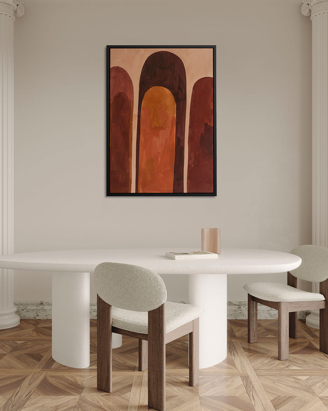 Organische vormen compositie Kunstwerk