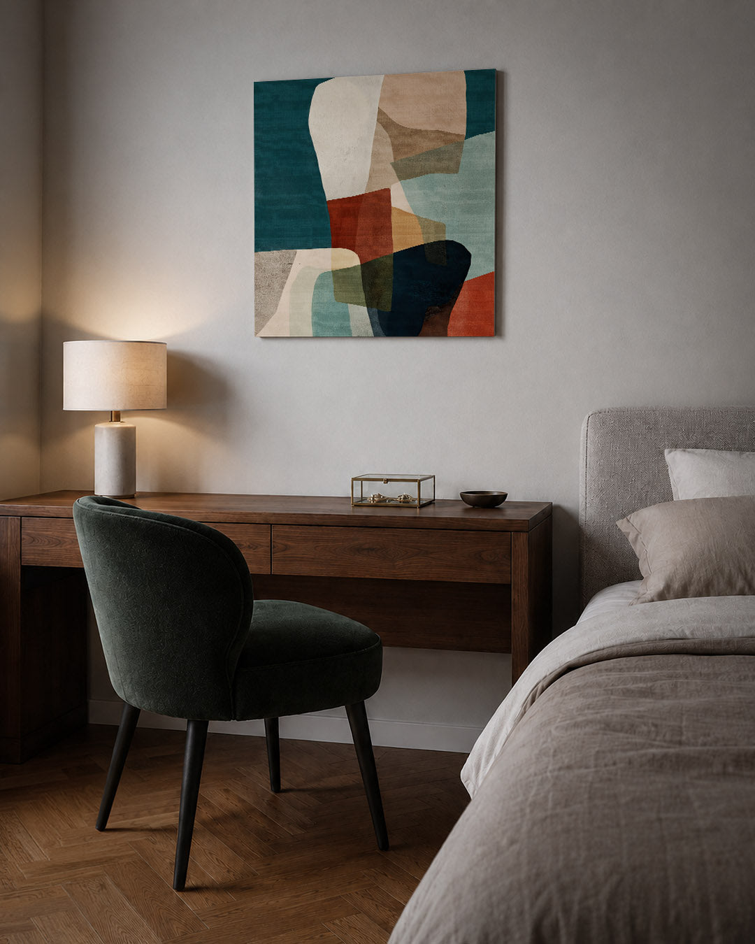 Organische vormen compositie Kunstwerk
