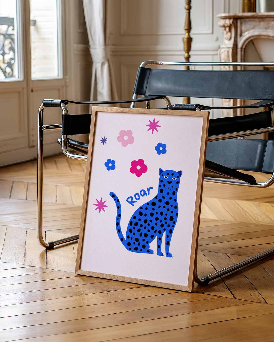 Roarende Luipaard Poster-WallArtistic
