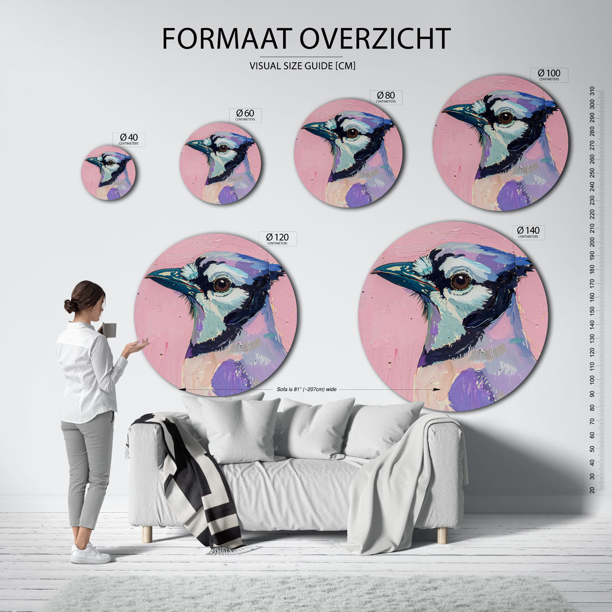 Vogelportret Muurcirkel