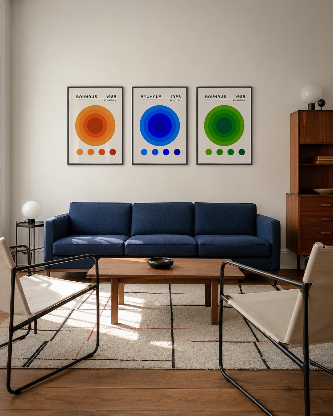 Cirkelritme oranje Posterset