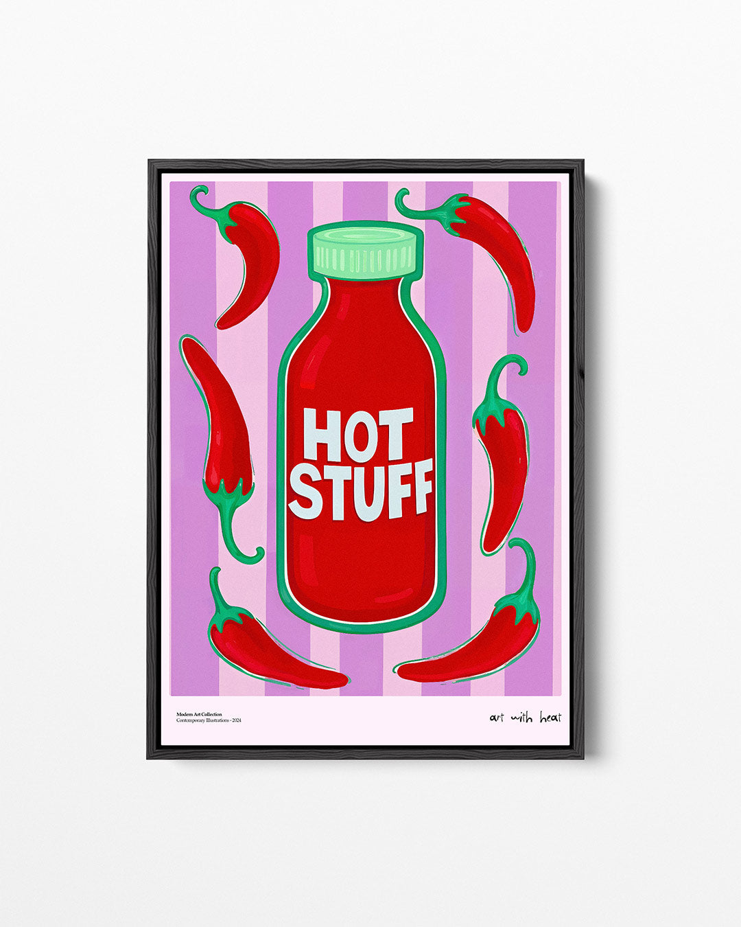 Spicy fles illustratie Kunstwerk