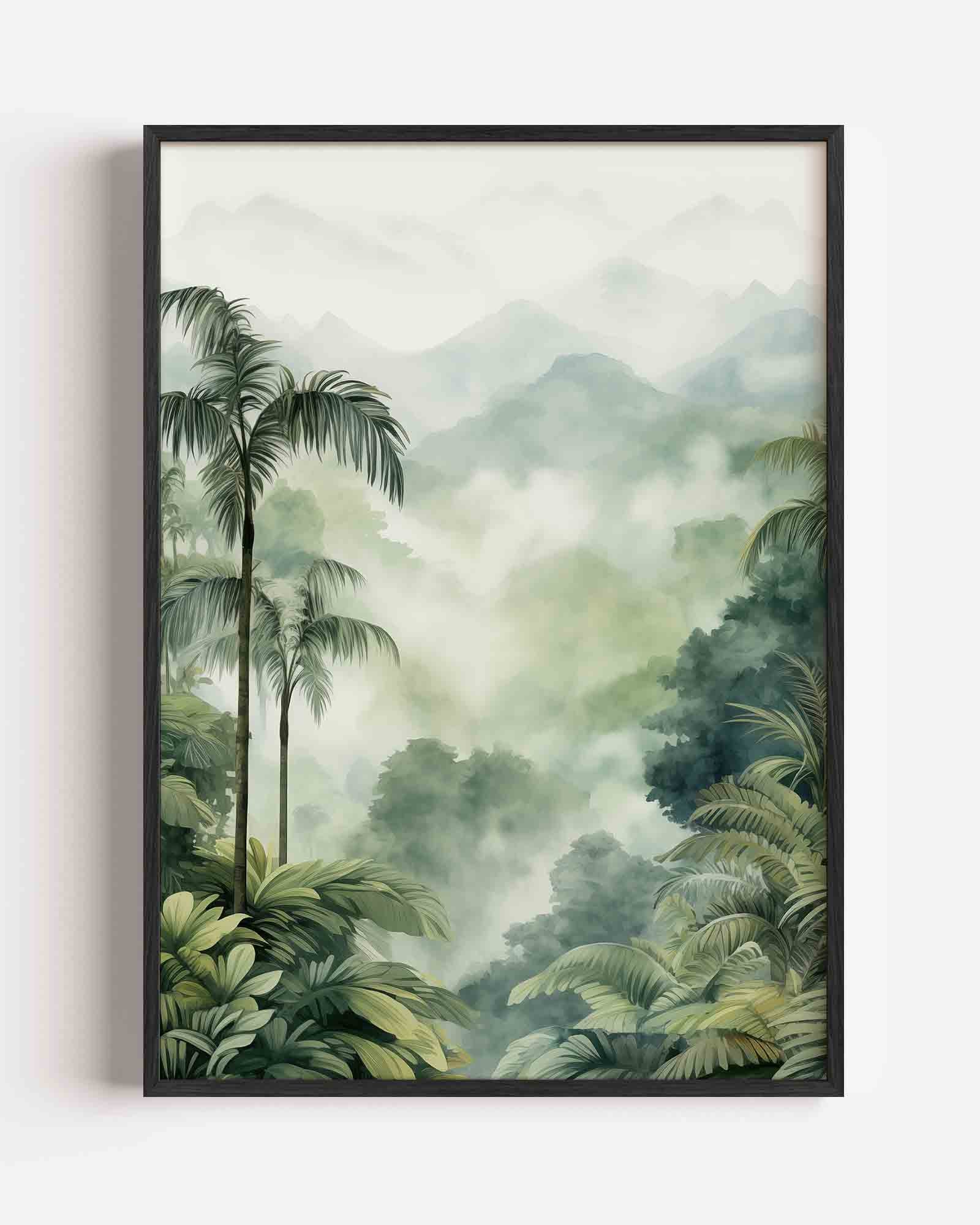 Tropisch landschap Poster