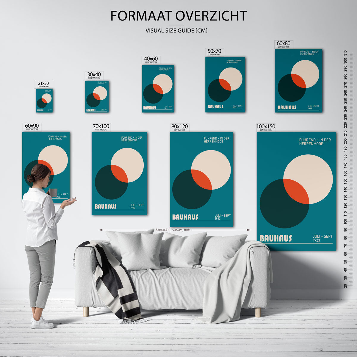 Cirkelvormen en kleur Poster