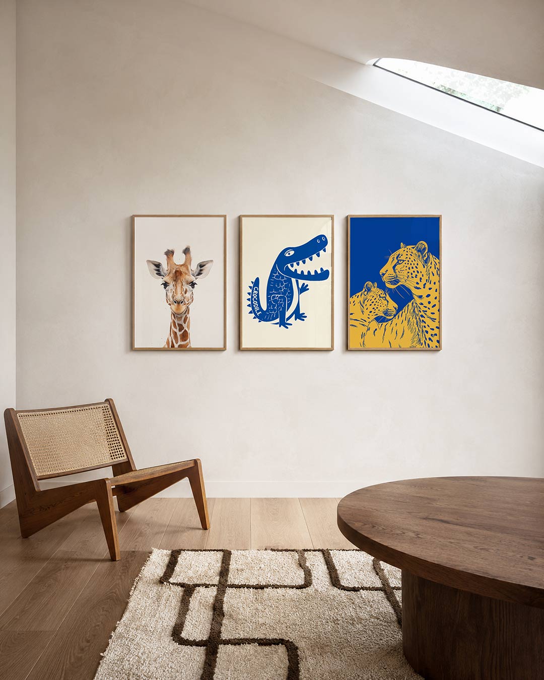 Giraffe portret Posterset
