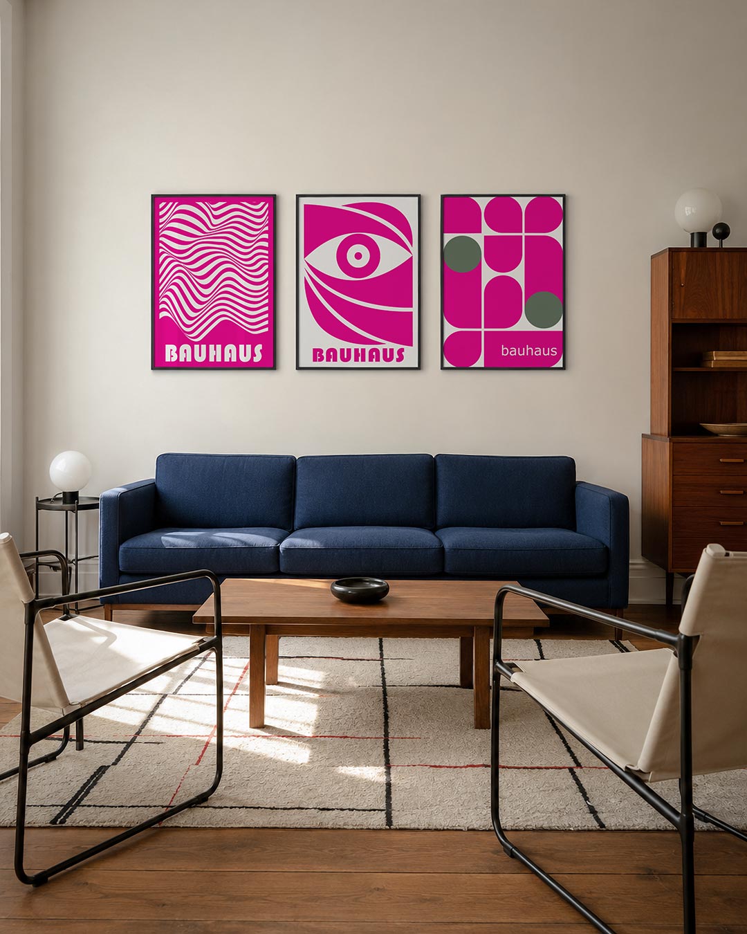 Golvend lijnenspel Posterset