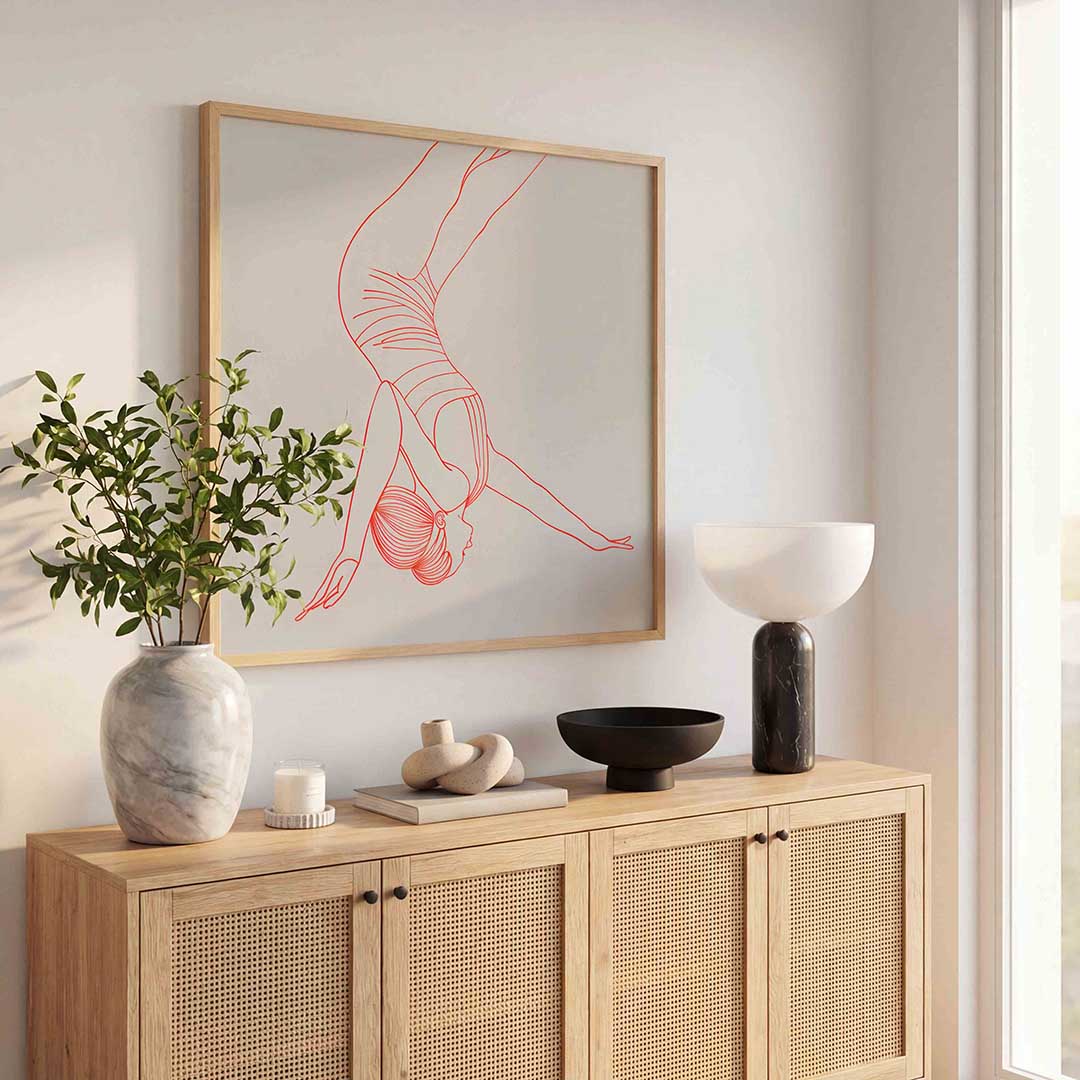 Acrobatische figuur Poster