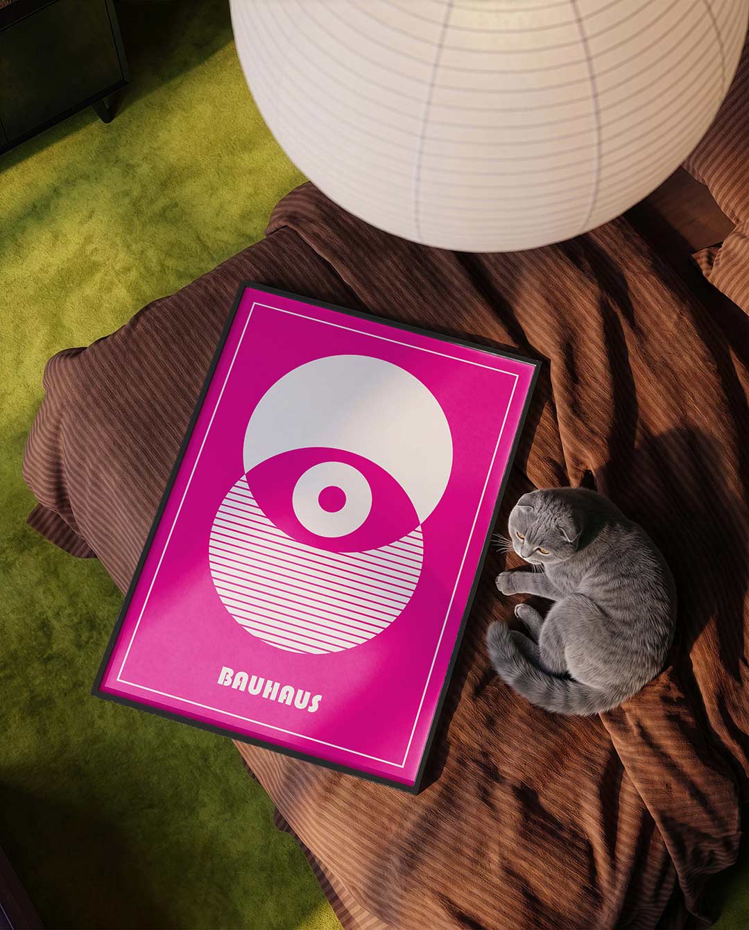 Cirkel en strepen Poster