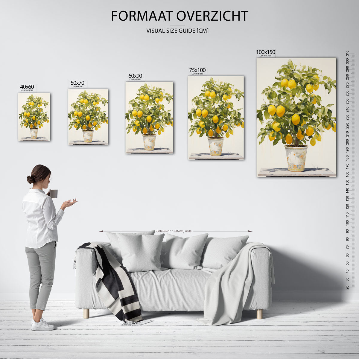 Levendige groente compositie Kunstwerk