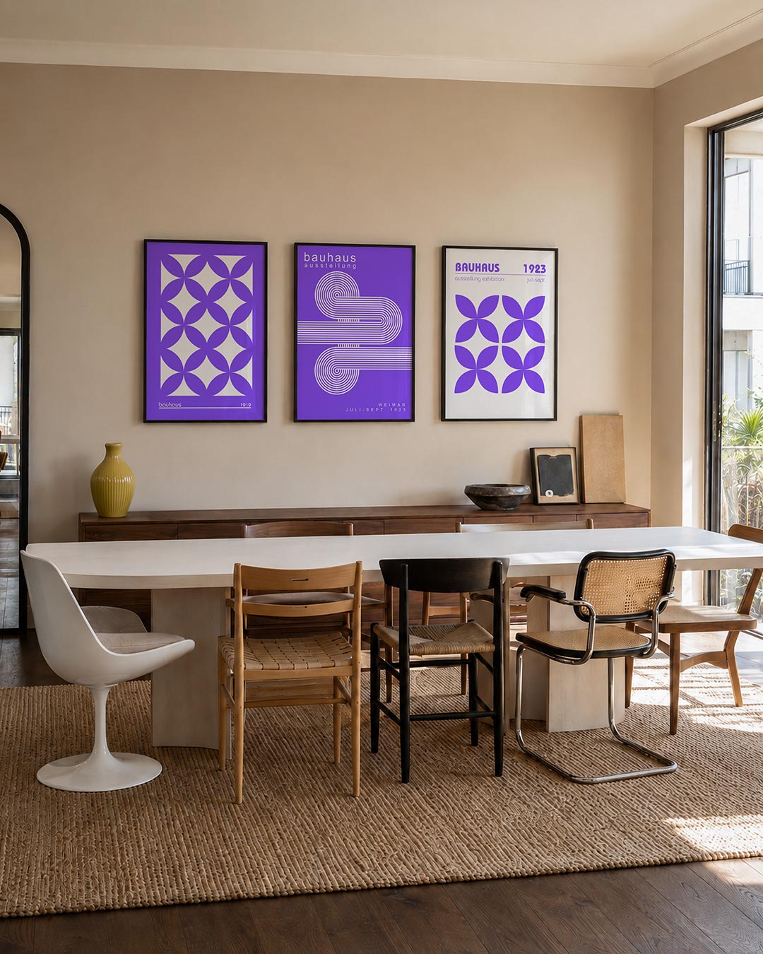 Vormritme en kleur Posterset
