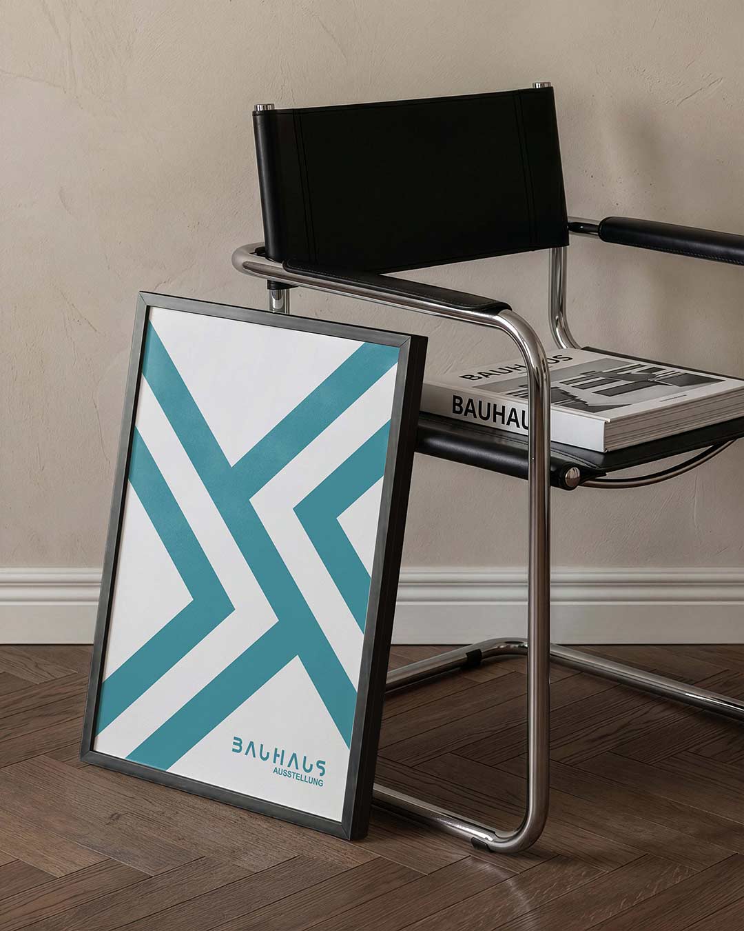 Lijnenspel en vlakken Poster