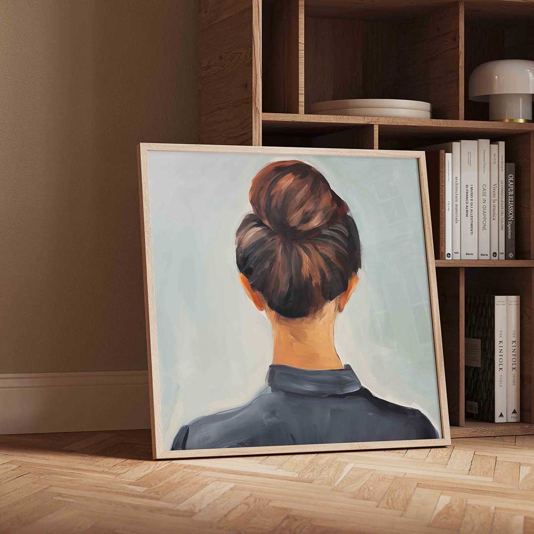 Vrouw met knot Poster