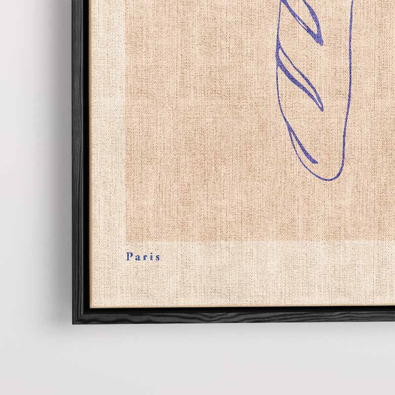 Minimalistische Baguette Illustratie Kunstwerk-canvas-dibond-plexiglas-wanddecoratie-WallArtistic