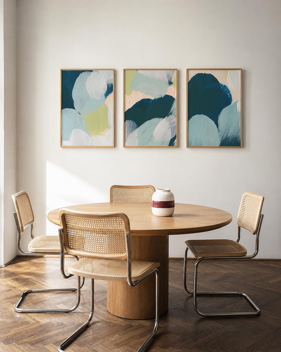 Zachte kleurvlakken Posterset