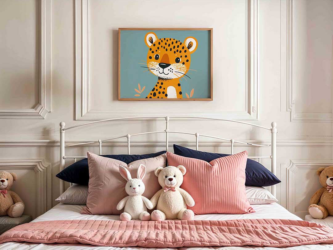 Schattige luipaard Poster