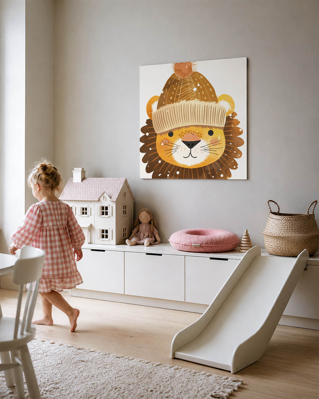 Vrolijke leeuw Kunstwerk