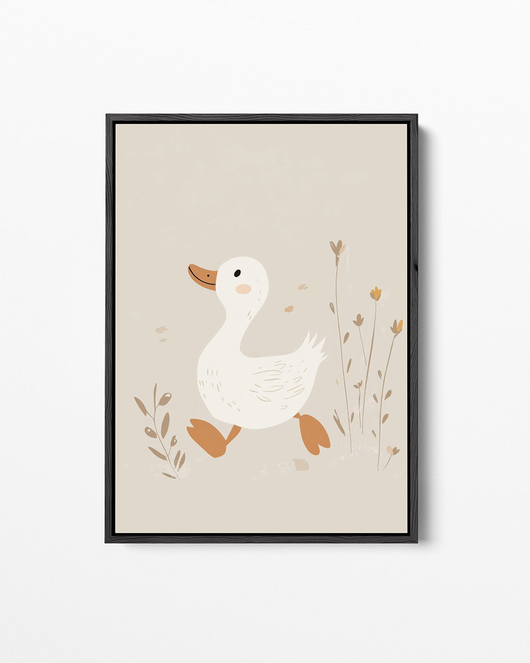 Speelse eend illustratie Kunstwerk