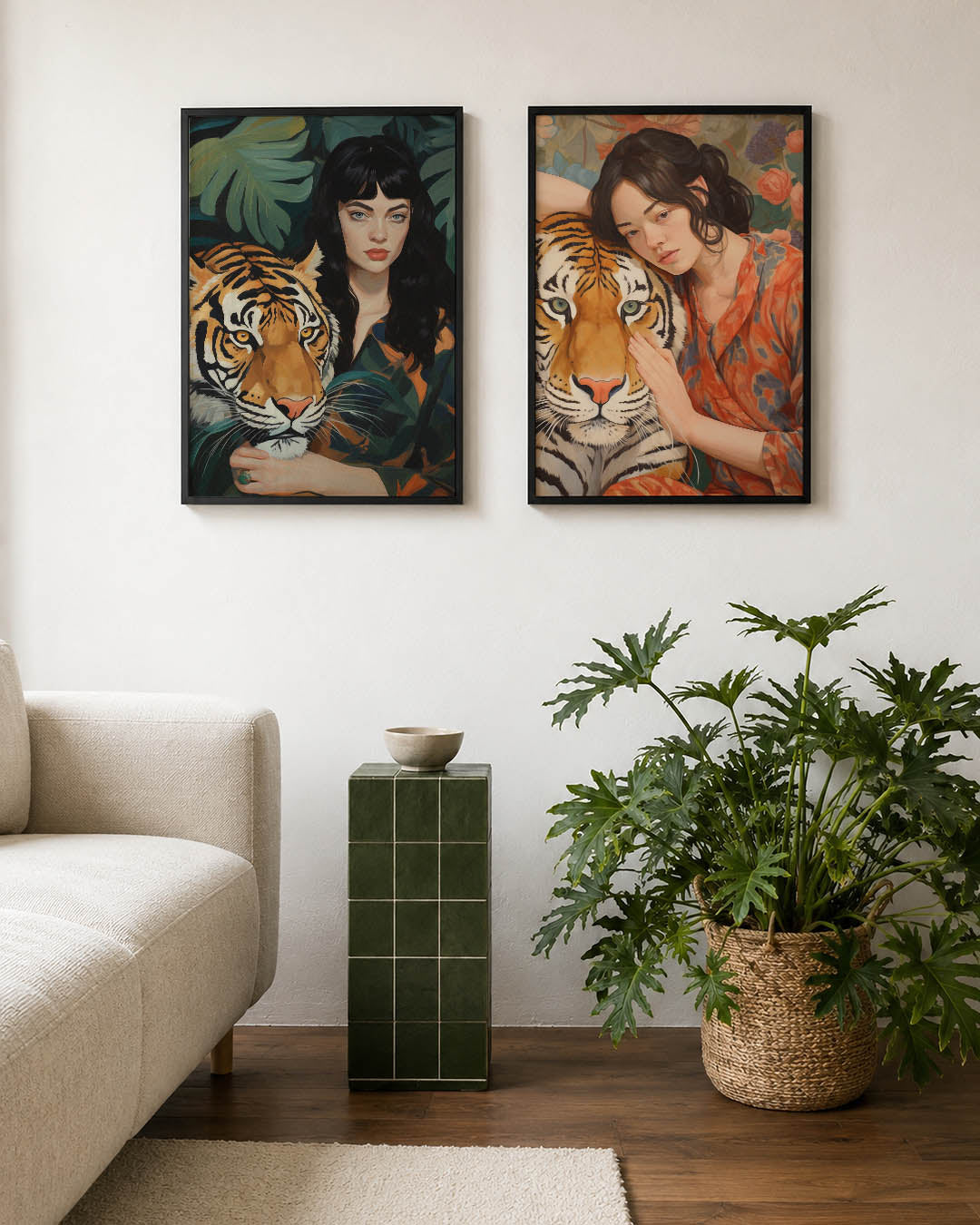 Dier en mens harmonie Posterset
