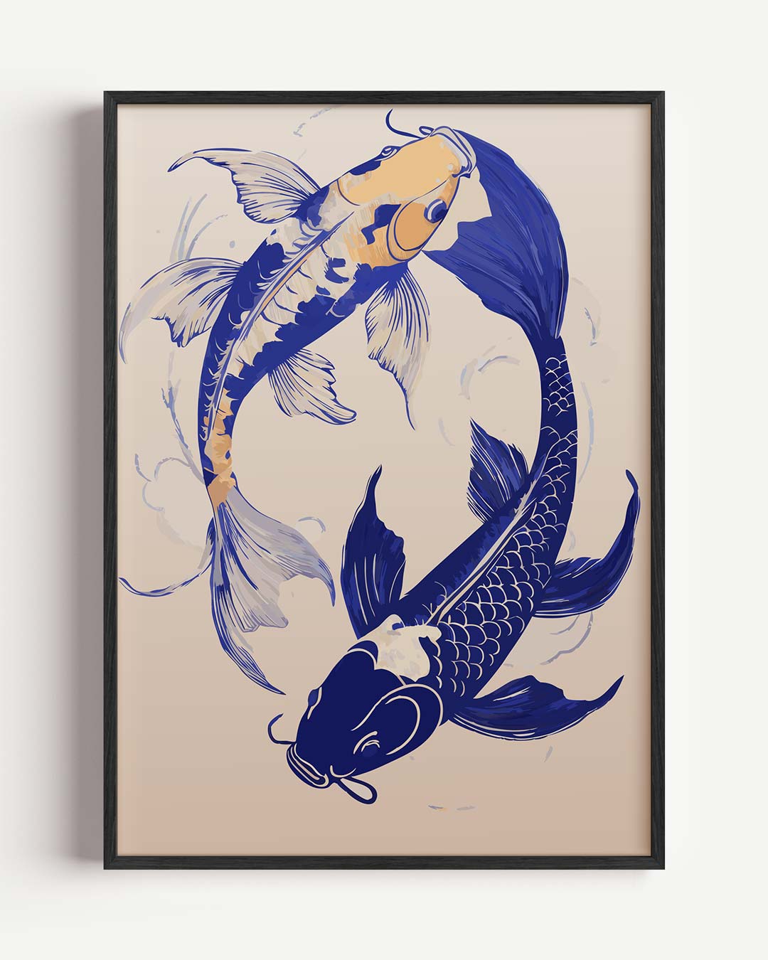 Koi Rustgevende Wandposter-WallArtistic
